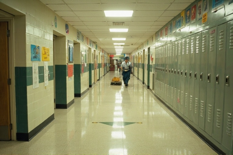 Education facility cleaning