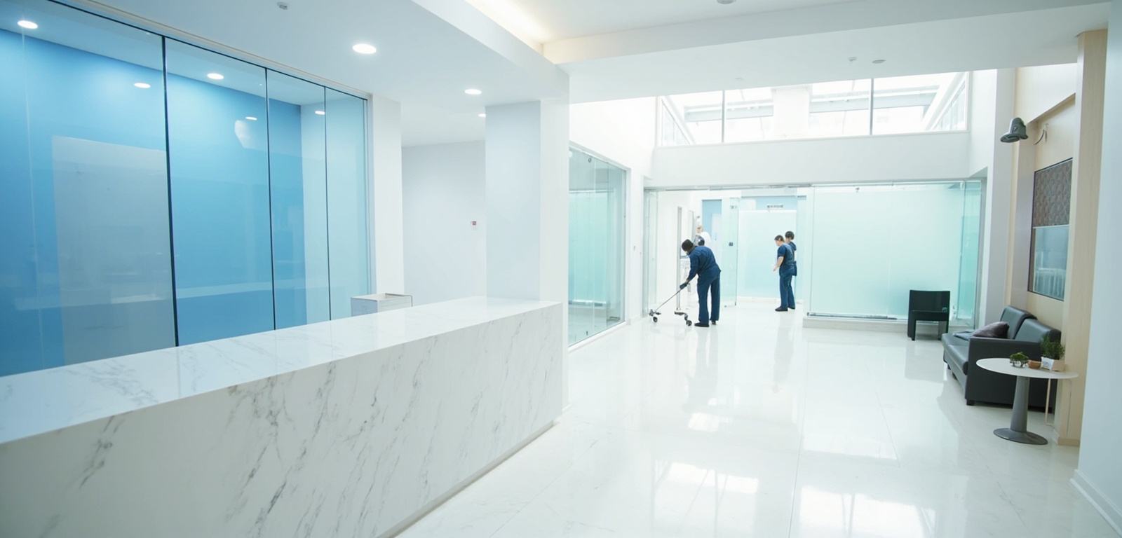 Clean medical office examination room